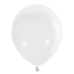 Шарик воздушный Latex Occidental 12", 30см "Пастель. WHITE" белый (004, 100870, 436129) МЕКСИКА