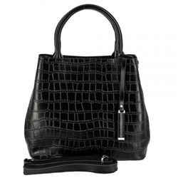 Женская кожаная сумка 1546-1 BLACK