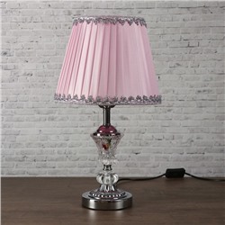 Лампа настольная Е27 220В "Розовая пастила" низ с подсветкой 42х25х25 см