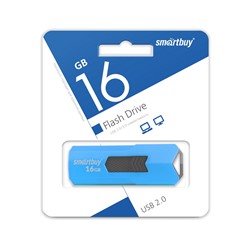 Флеш-накопитель  16Гб "Smartbuy STREAM" Blue