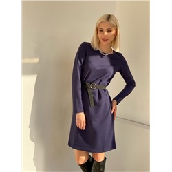 4914 Платье-свитер тёмно-синее
