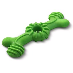 Игрушка для собак Triol AROMA "Кость", TPR, аромат яблока, 18 см, зелёная