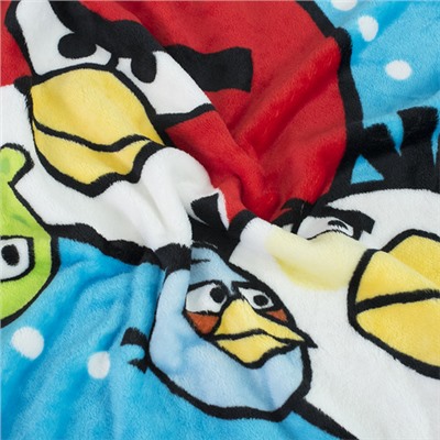 Плед детский велсофт Angry Birds 95/100