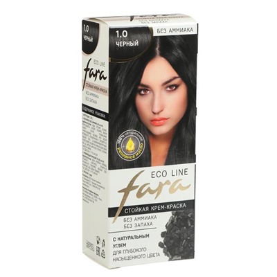 Краска для волос FARA Eco Line 1.0 чёрный, 125 г