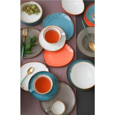 Тарелка пирожковая Magistro «Церера», d=18 см, цвет оранжевый