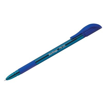 Ручка шар. Berlingo "PR-05" (CBp_50362) на масляной основе, синяя, 0.5мм, корпус синий тонированный