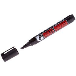 Маркер CROWN "Multi marker Chisel" скошенный, черный перм., шир. линии 5мм (СРМ-800CH)