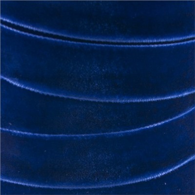 Лента бархатная 20 мм TBY LB2052 цвет т-синий 1 метр