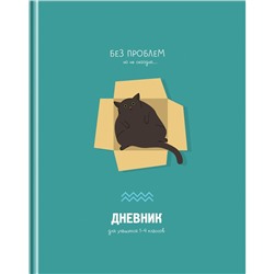 Дневник тв. об., 1-4 кл. "Без проблем" (Д5т48_лм 11400, BG) матовая ламинация