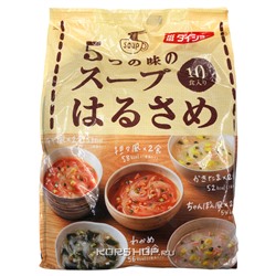 Суп Харусаме 5 вкусов Daisho (10 порций, коричневая пачка), Япония, 164,6 г