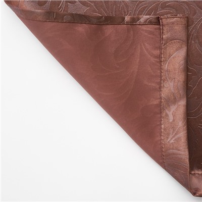 Штора портьерная, «Водевиль», 135х260 см, цвет шоколад, тиснение