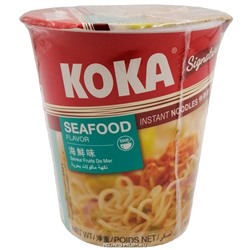 Лапша б/п со вкусом морепродуктов Signature Koka (стакан), Сингапур, 70 г