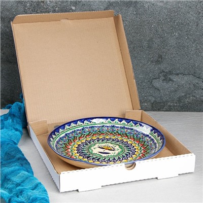 Ляган Риштанская керамика в подарочной коробке, 28 см