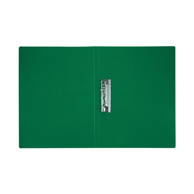 Папка с мет. зажимом в середине СТАММ зеленая (ММ-32218) 14мм, 500мкм