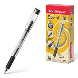 Ручка гелевая Spiral 0.5мм черная 48178 Erich Krause {Китай}