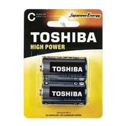 Батарейка LR14 "Toshiba", алкалиновая, на блистере BL2