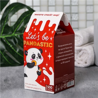 Соль в коробке молоко Let's be PANDASTIC, 500 г