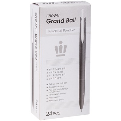 Ручка шар. автомат. Crown "Grand Ball" (OA-300N) синяя, 0.7мм, на масляной основе