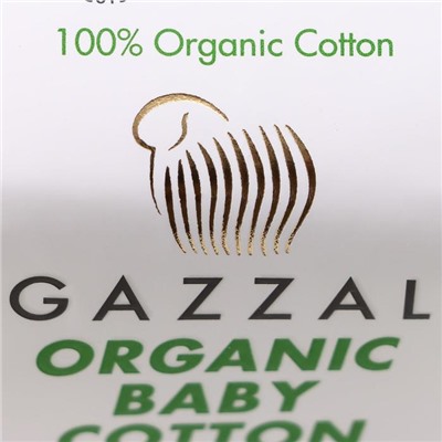 Пряжа "Organic Baby Cotton" 100% хлопок 115м/50гр (415 белый)