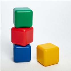 Набор цветных кубиков, 4 штуки, 12 х 12 см