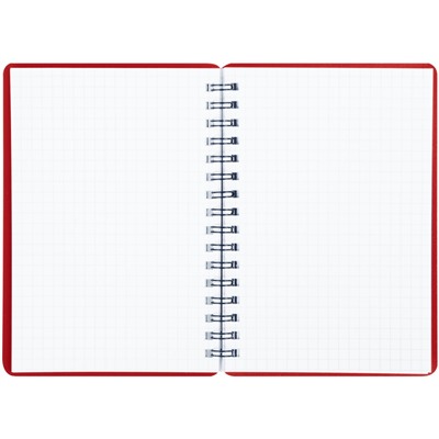 Книжка записная А6  60л. на гребне "Base. Красная" (ЗК6гр60_пл 62090, "BG") пластиковая обложка, тиснение фольгой