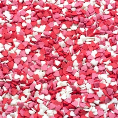ВД Посыпка сердечки красно-бело-розовые 40 г
