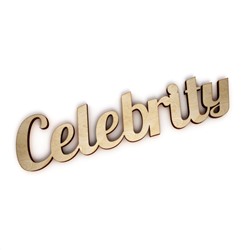 Слово интерьерное "Celebrity"