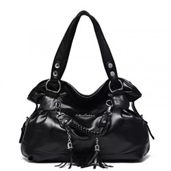 Женская кожаная сумка 8821-1 BLACK