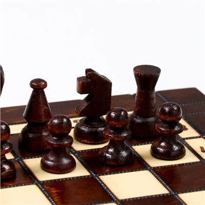 Настольная игра 3 в 1: шахматы, шашки, нарды, 35 х 35 см, король h-7 см