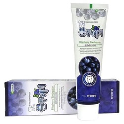 Hanil Зубная паста с экстрактом голубики / Natural A Blueberry Toothpaste, 180 г