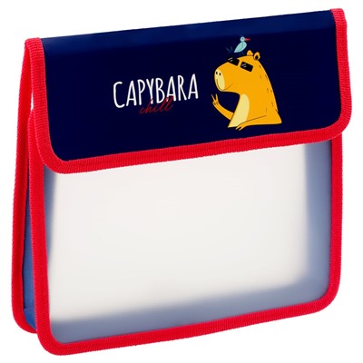 Папка для тетрадей А5, на липучке ArtSpace "Capybara" (ПТ-45_58182) 1 отделения