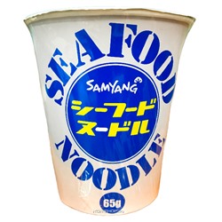 Лапша со вкусом морепродуктов Seafood Noodle Samyang, Корея, 65 г,