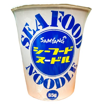 Лапша со вкусом морепродуктов Seafood Noodle Samyang, Корея, 65 г,