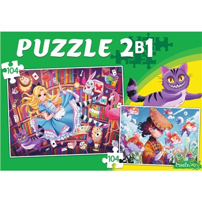 Puzzle 2 в 1 "Мир аниме №4" 104 эл. (П104-8109)