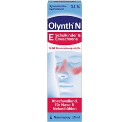 Olynth (Олинт) 0,1% N Schnupfen Dosierspray ohne Konservierungsstoffe 10 мл
