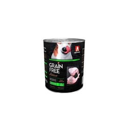 Влажный корм GRAIN FREE  кролик, для собак, ж/б, 350 г