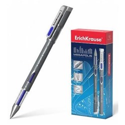 Ручка гелевая MEGAPOLIS 0.5мм gel синяя ЕК92 Erich Krause {Китай}