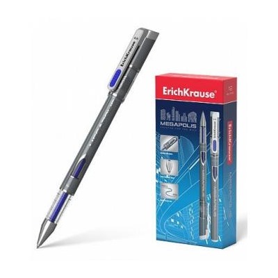 Ручка гелевая MEGAPOLIS 0.5мм gel синяя ЕК92 Erich Krause {Китай}