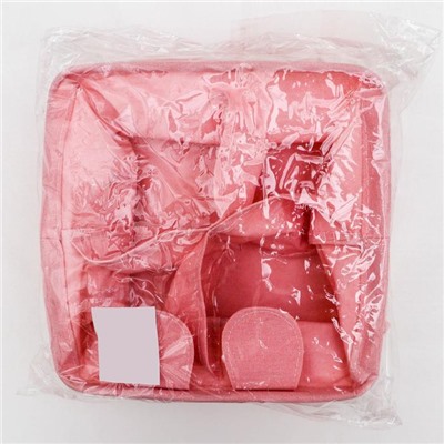 Корзина для хранения с ручками «Мишка», 20×11 см, цвет розовый
