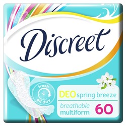 Ежедневные прокладки Discreet Deo Spring Breeze Multiform, 60 шт.