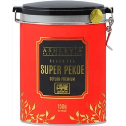 ASHLEY'S. Super Pekoe черный 150 гр. жест.банка