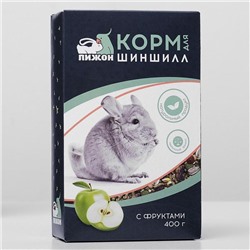 Корм "Пижон" для шиншилл, с фруктами, 400 г