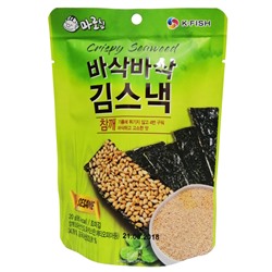 Хрустящие чипсы из водорослей с кунжутом Marochip, Корея, 20 г