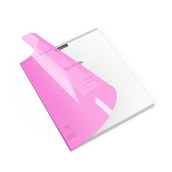 Тетрадь 18л. ErichKrause линия "Классика. CoverPro Neon. Розовая" (56373) пластиковая обложка