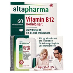 altapharma Vitamin B12 Spender Hochdosiert Повышенный Концентрат витамина В12 при хронической усталости 4,6 г