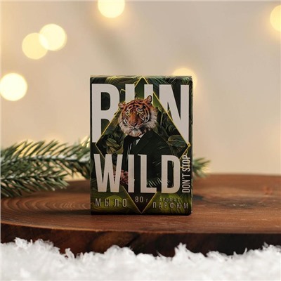 Мыло Run wild 80 г, аромат мужской парфюм