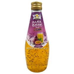 Безалкогольный негазированный напиток с семенами базилика и соком маракуйи You Vietnam, Вьетнам, 290 мл