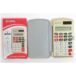 Калькулятор карманный 6677, 8-разрядный в футляре, 109*60*11мм