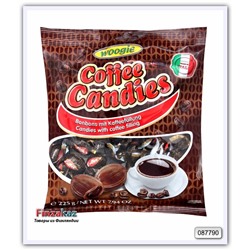 Карамель леденцовая Woogie  Coffee Candies - candies with coffee filling 225 гр