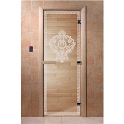Дверь «Версаче», размер коробки 190 × 70 см, правая, цвет прозрачный